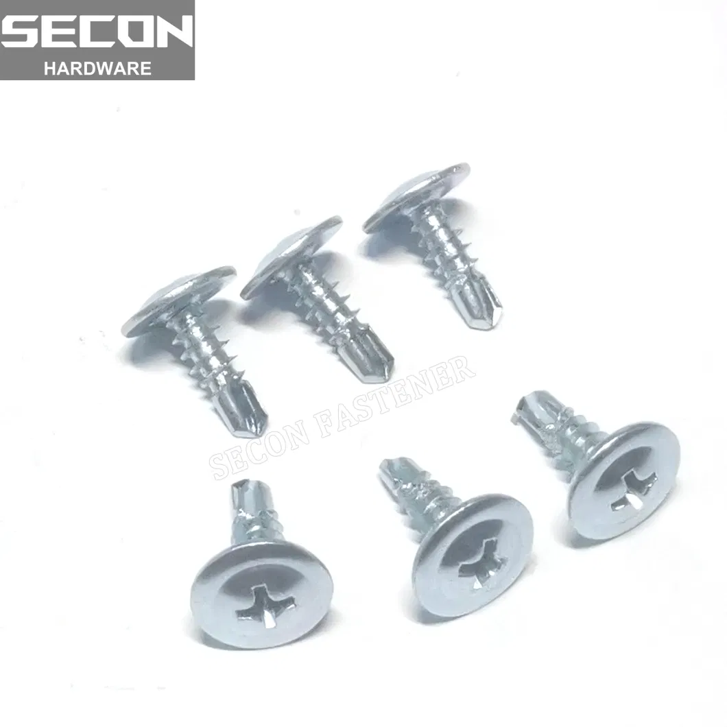 Made in China Factory Stainless Steel Truss Head Phillips Driver Self Drilling Screws Ss 410 St 5.5*45 Good Quality Hex Wafer Head Self Drilling Screw