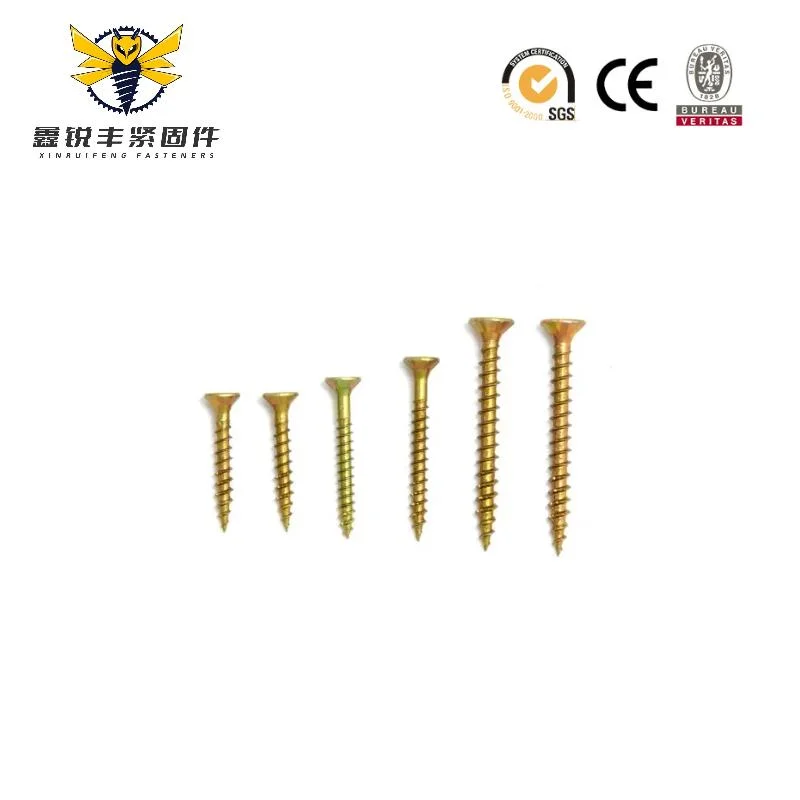 Xinruifeng Fastener North American Pozi Square Drive Csk Head Zinc Ruspert Type 17 Point Wood Construction Chipboard Deck Screws