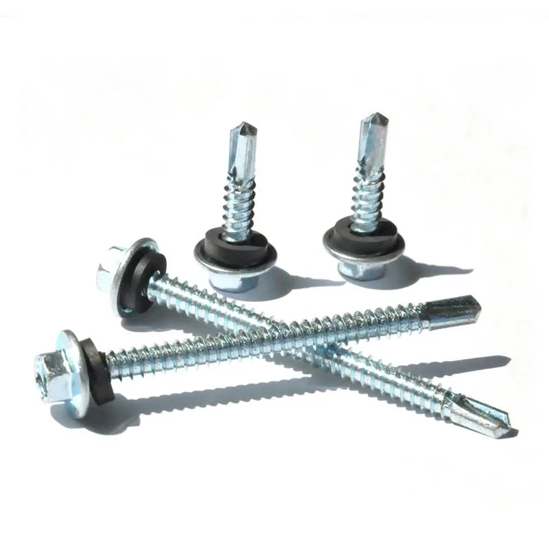 White Color Hex Head Farmer Screws for Roof