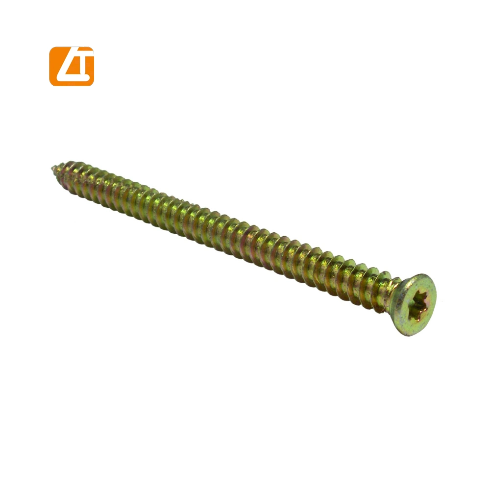 Torx Head T30/25 Yellow Zinc Concrete Screw