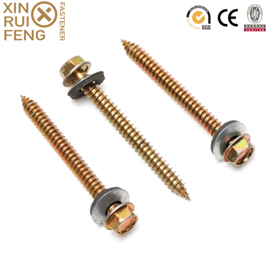 Hex Washer Head (HWH) Sheet Metal Screws Roof Self Drilling Metal Screws