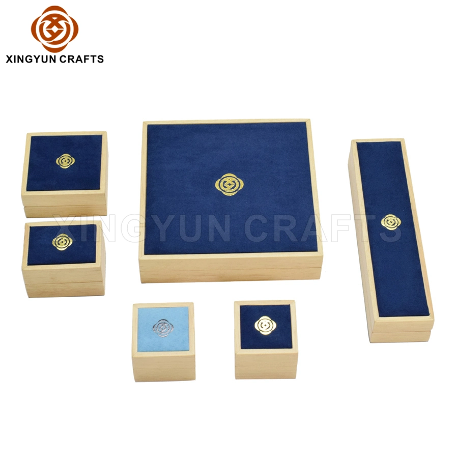 High Quality Glossy Lacquer Wooden Jewelry Ring Diamond Packing Box Gift Package