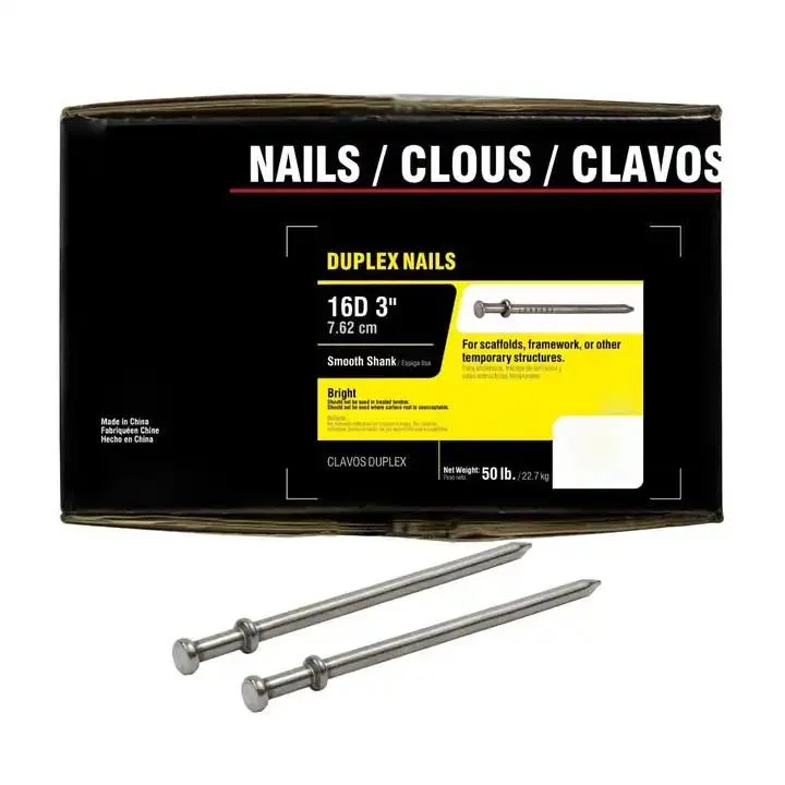 Bright Duplex Double Two Head Wire Iron Nails