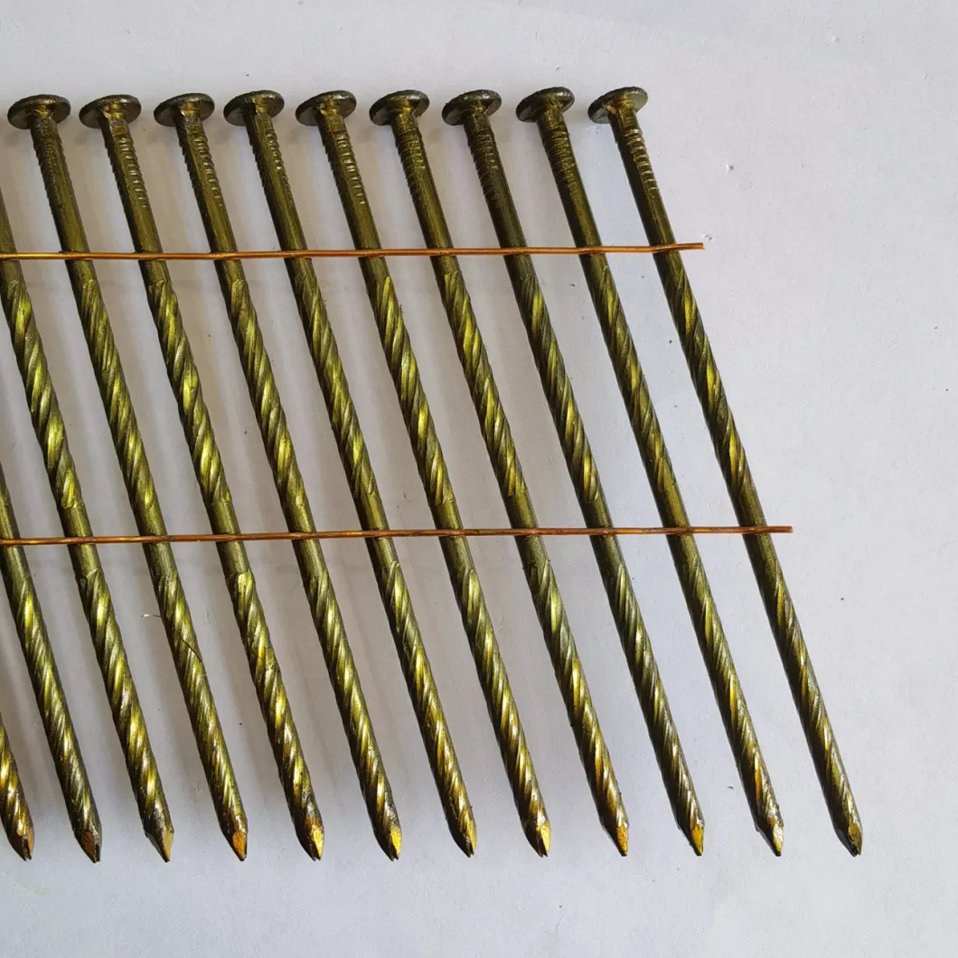 3.1X90mm Screw Shank Wire Coil Nails for Wood Pallet