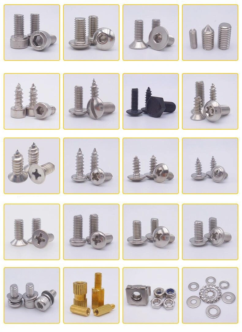 One-Stop Roofing Screws Hex Socket Cap Screws Machine Screw Allen Bolts Cup Allen Screws Grub Screw Sems Screws Aluminum Screws Tek Screw Thread-Forming Screw