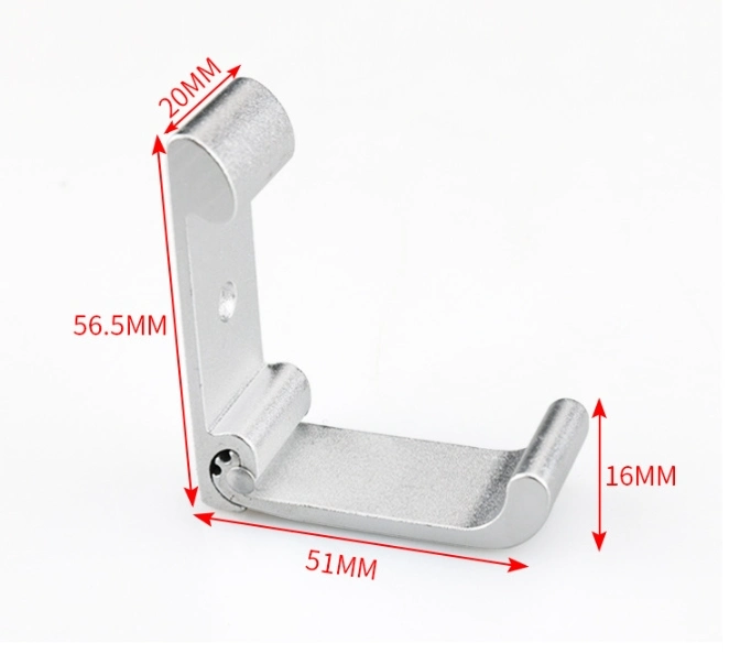 Aluminium Alloy Hidden Hook/Folding Nail Free Hook/Coat Hanger Single Wardrobe Hook Storage Nail