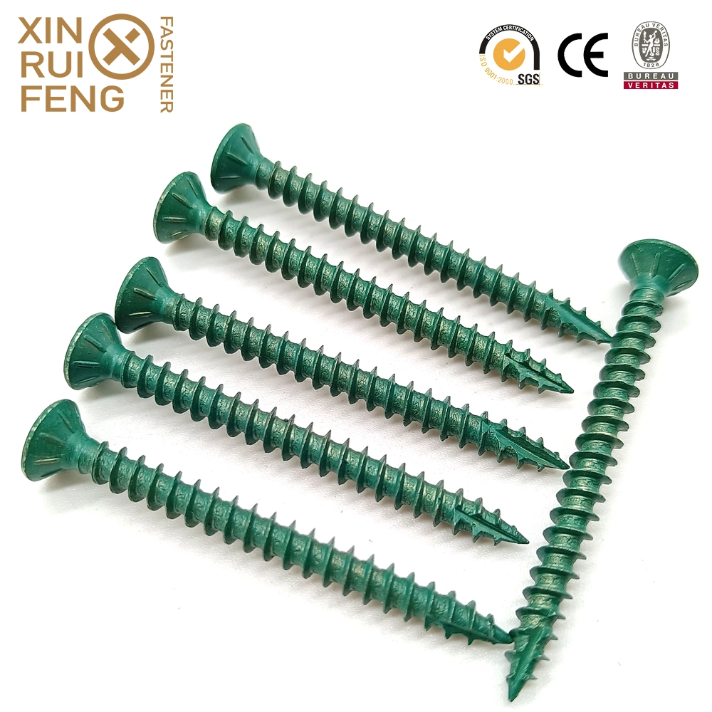 Xinruifeng Fasteners #8X1 1/2&quot; Square Drive Csk Head Saw Tooth Ruspert Wood Type 17 Point Construction Deck Screws