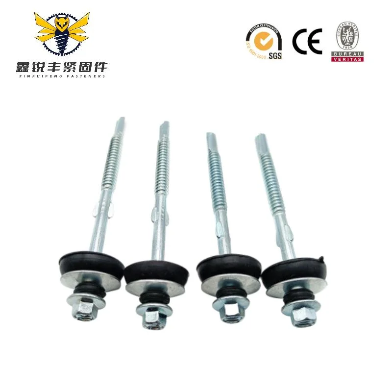 Stainless Steel Full/Half Threaded Roof Hexagon Head with Double Wing Self-Drilling Screws