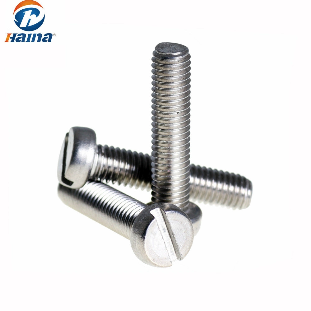 DIN84 Stainless Steel Slotted Cheese Flat Head Machine Screws