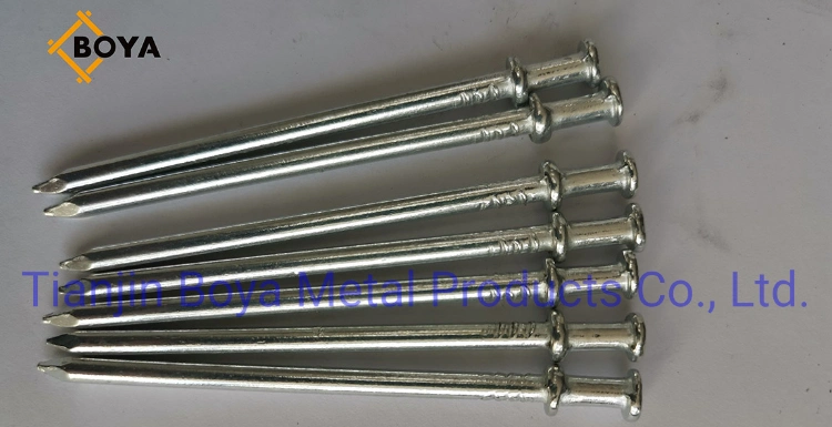 Polished 16D Double Head Nail Duplex Head Nail From Tiajin Factory