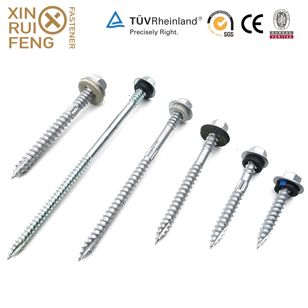 Xinruifeng Fastener Epoxy Coating Guard Class 3 4 Timber Building Purlin Crest Roofing Ruspert Zinc Hex Washer Head Self Drilling Screws