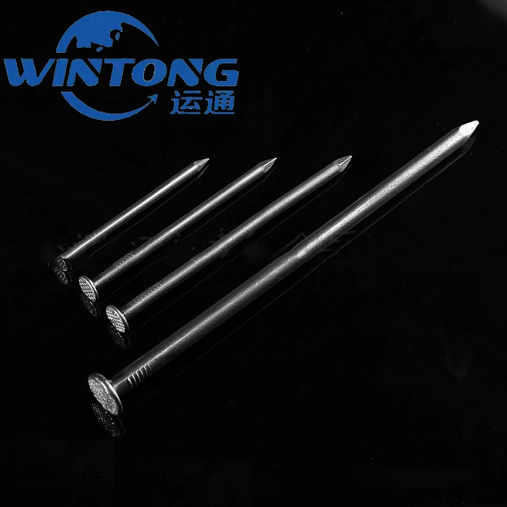 Q195 Material Flat Cap, Round Rod, Diamond Tip Common Nail