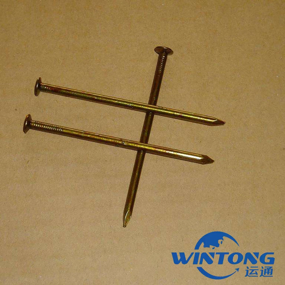 Q195 Material Flat Cap, Round Rod, Diamond Tip Common Nail