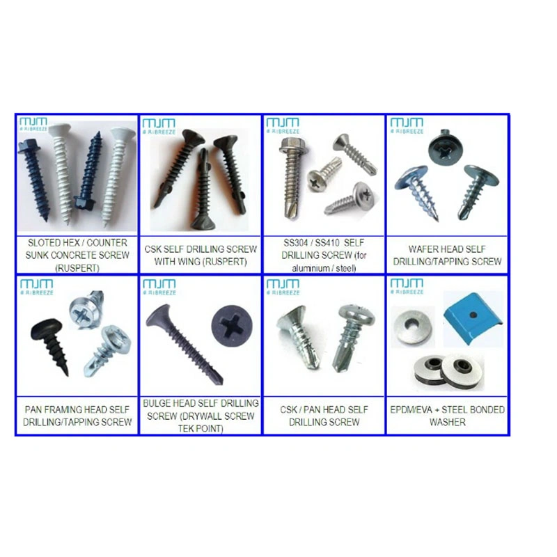 Carbon Steel Decking Screw Torx Wafer Head Construction Type 17 Timber Screw