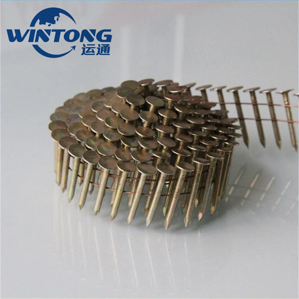 Threaded Small Cap Tray Roll Nails/Carbon Steel/Electroplated Ring Nails