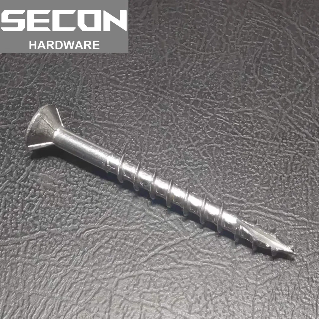 Made in China Good Price Stainless Steel 304 Wood Screw U Thread Type 17 Cut Wood Timber Screw Deck Screw