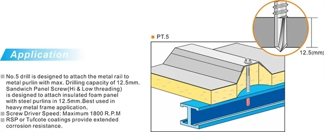 Stainless Steel Truss Head Wafer Head Phillips Self Drilling Roofing Screws Dovetail Screw Wood Screw