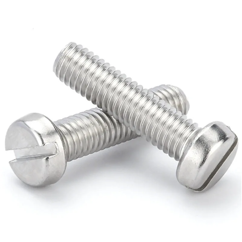 China Factory DIN84 Stainless Steel Slotted Cylindrical Head Screws