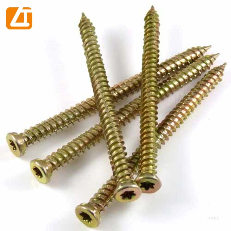 Torx Head T30/25 Yellow Zinc Concrete Screw