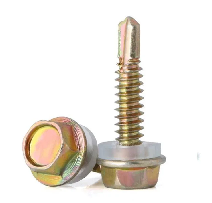 SS304 410 Modified Truss Wafer Phillips Head Tek Roofing Self Drilling Screws for Sheet Metal