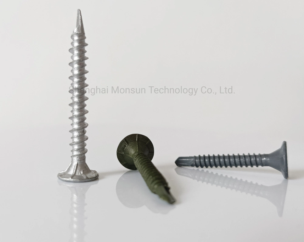 Hi-Lo Thread Spoon Point Ruspert Self Tapping Concrete Screws for Masonry