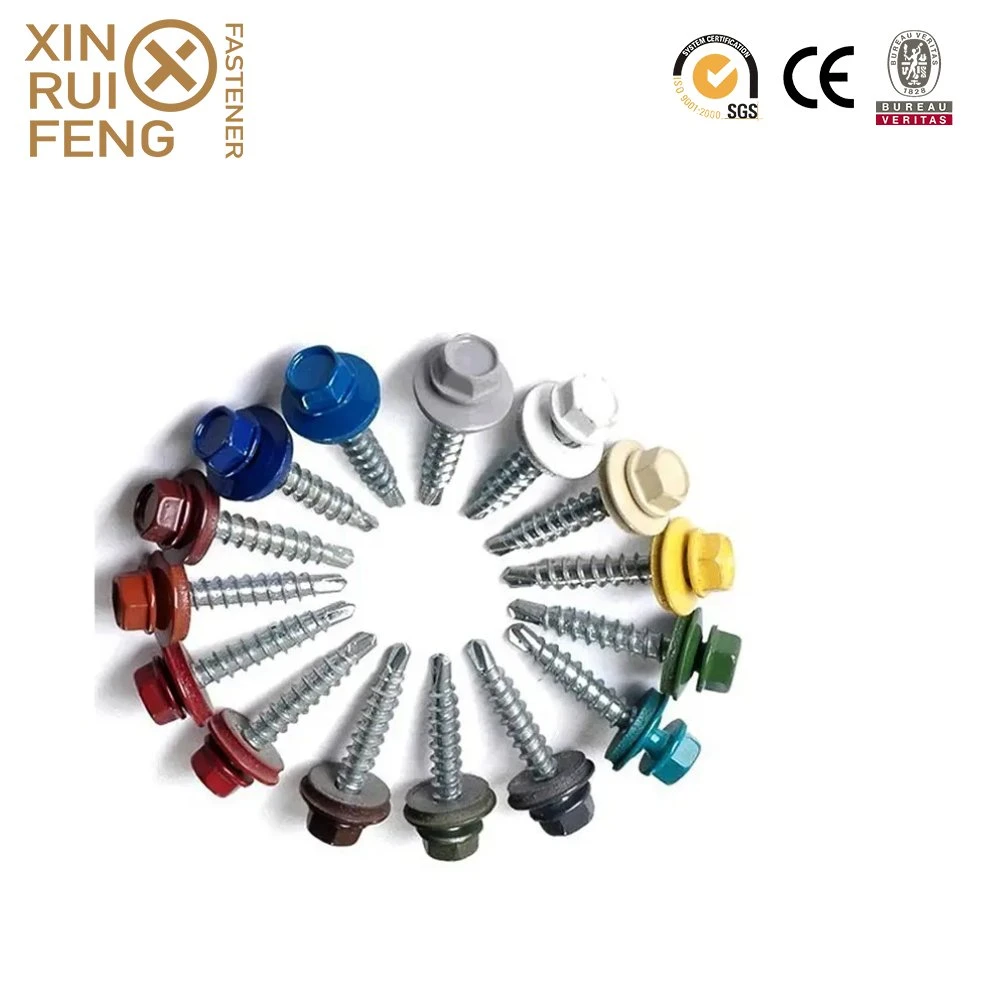 Wholesale Price Supplier Fasteners Chinese Factory Low Price Ruspert and Zinc Plated Hex Head Drilling Screws