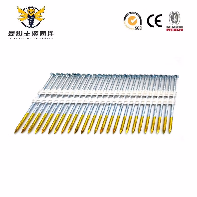 Xrf 21 Degree Plastic Collated Nails Framing Nails for Construction and Carpentry Industries