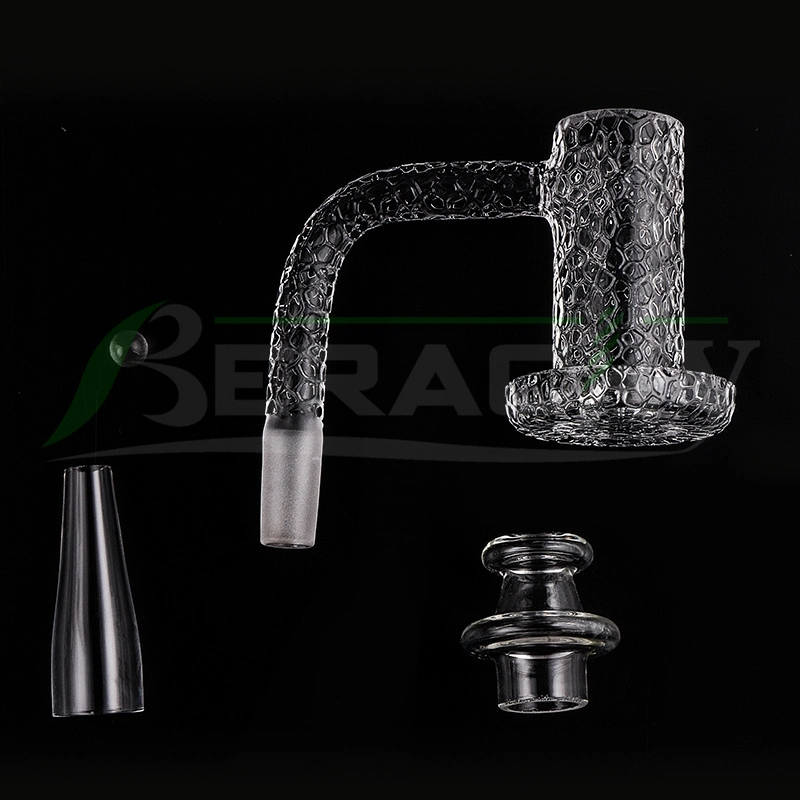 Sandblasted Regular Weld Beveled Edge Quartz Charmer Banger DAB Nail