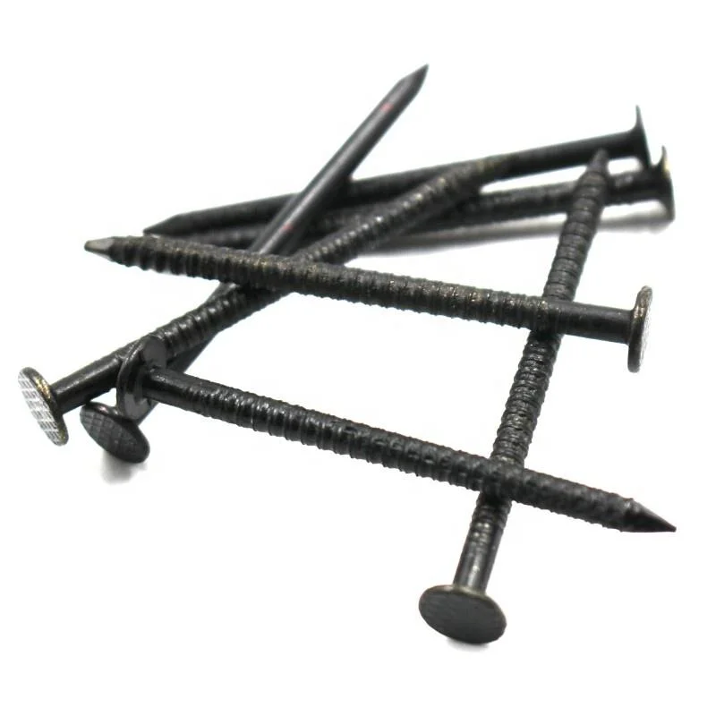 50*3.0mm Black Ring Shank Nails with 5kg Box for Africa