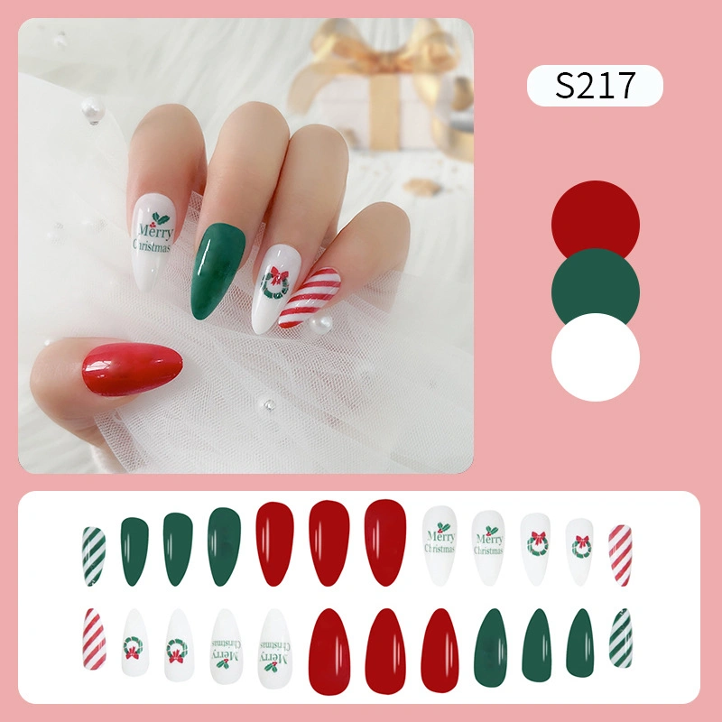 Christmas Design False Nails Press on Nails 24tips Per Pack