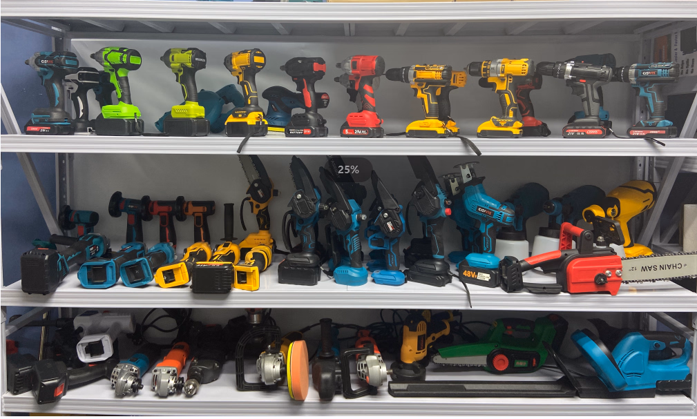 Heavy Duty Nail Gun with Durable Concrete Nails and Accessories