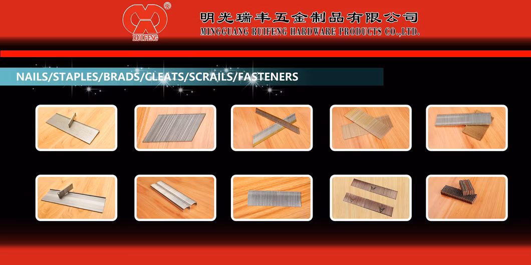 Corrugated Wave Nails - Mcf Series Pneumatic Gun Nails.