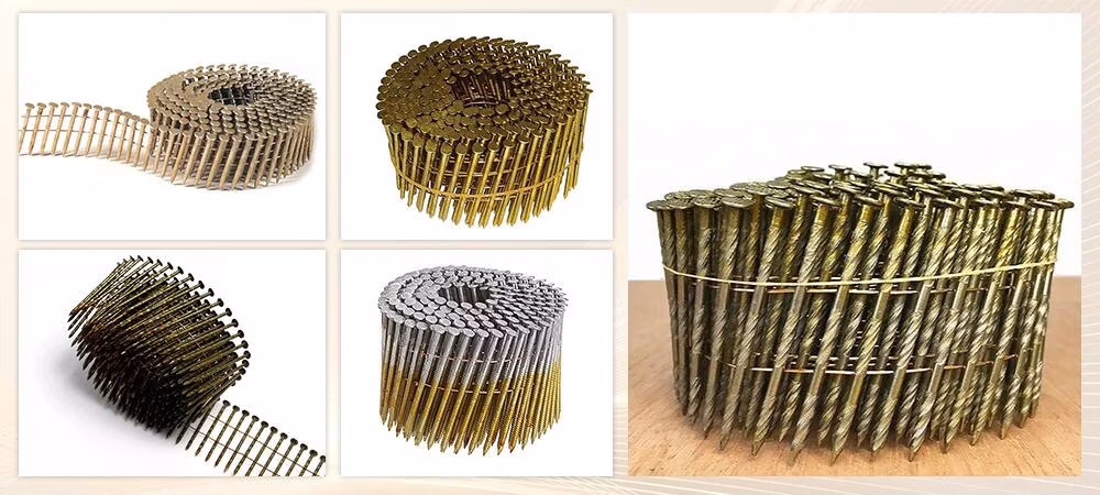 1-1/4 X Ring Shank Wire Stainless Steel Coil Roofing Nails