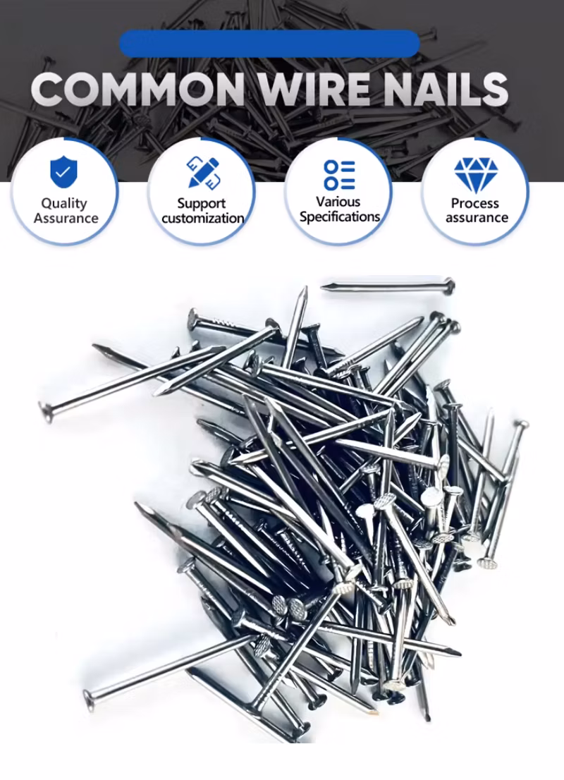 Factory Direct Supply Iron P Series Code Nails P13 Staples Gun Nails