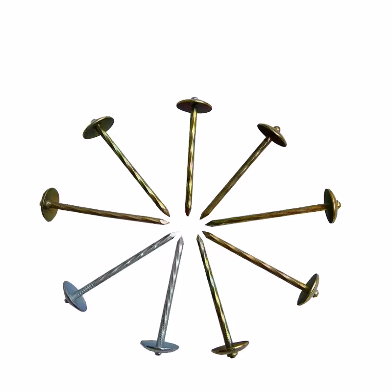 2.5 Inch Twisted Shank Galvanized Umbrella Head Roofing Nails