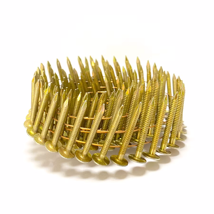 3.05X32mm Steel Ring Shank Wire Coil Roofing Nails