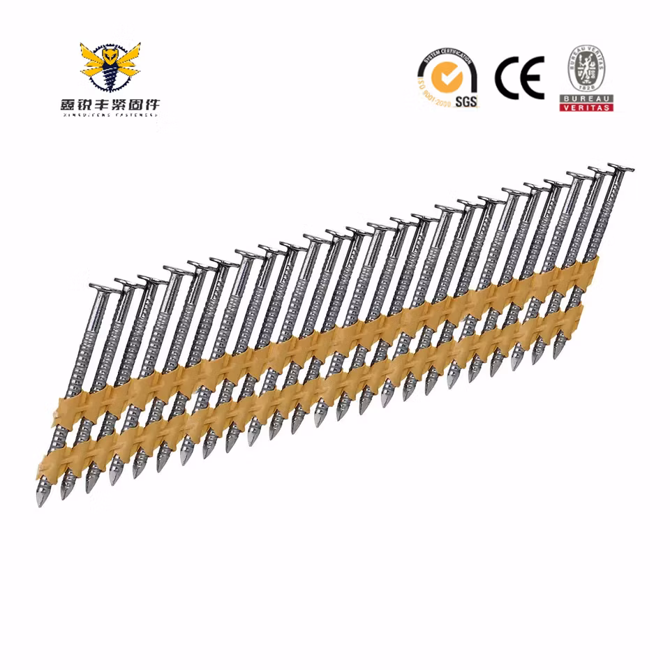 Xrf 21 Degree Plastic Collated Nails Framing Nails for Construction and Carpentry Industries