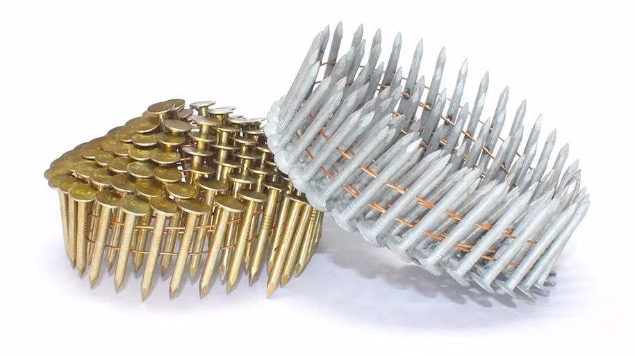 3.05X38mm Steel Shank Type Wire Coil Roofing Nails for Vinyl Siding
