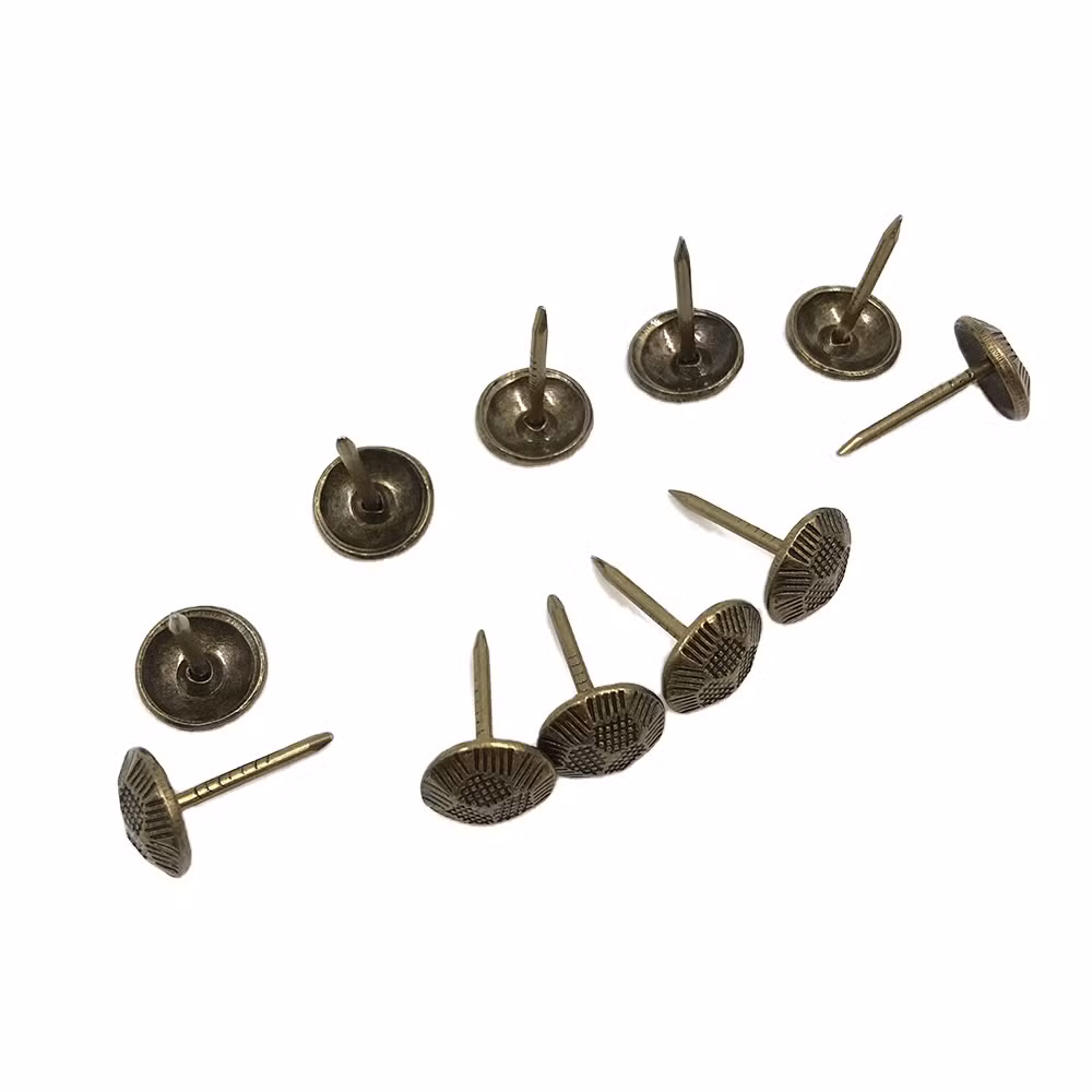 Fancy Copper Cat Eyes Upholstery Decorative Brass Sofa Nails Tacks for Furniture