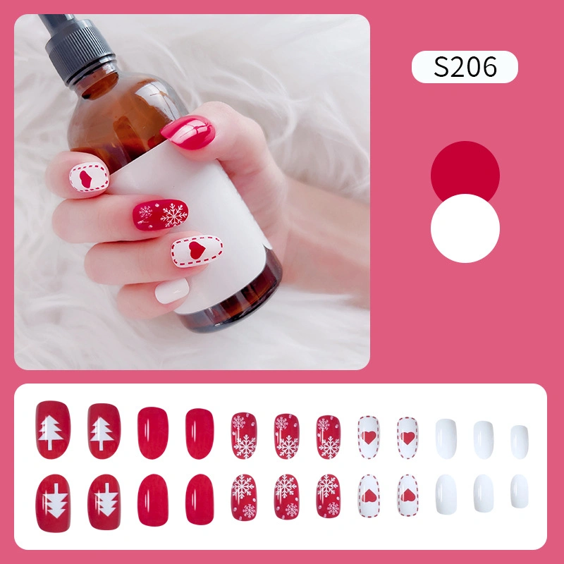 Christmas Design False Nails Press on Nails 24tips Per Pack