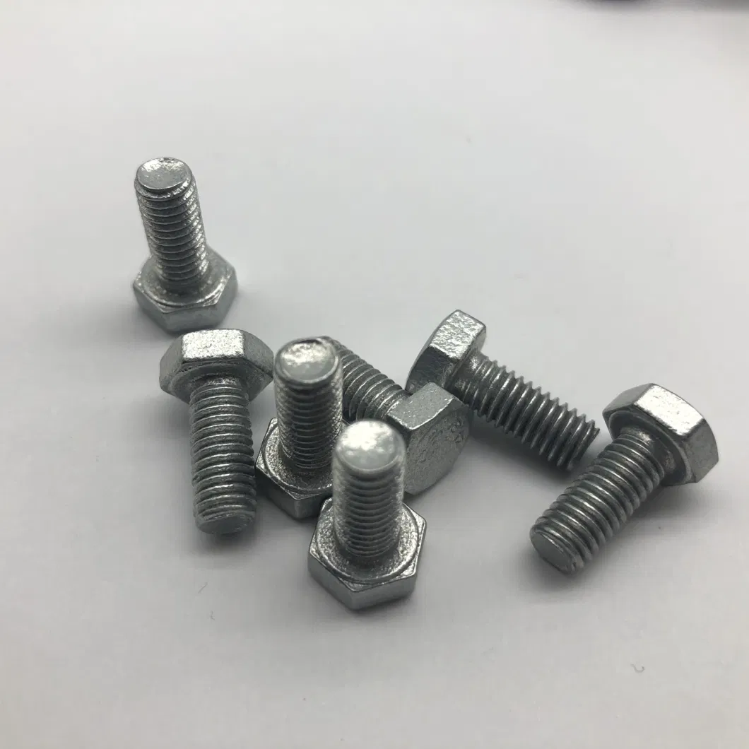 Mechanical Plating Galvanized Screw Hex Bolt