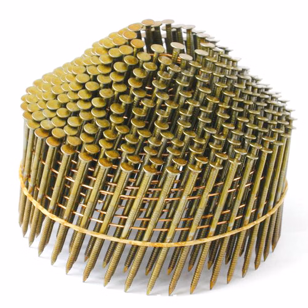 Electro Galvanized Screw Shank Conical Wire Coil Nail