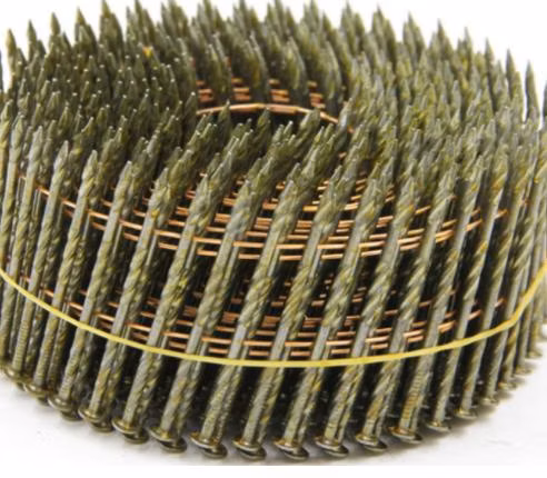 15 Degree Zinc Wire Coil Nails for Construction /Decoration /Packaging