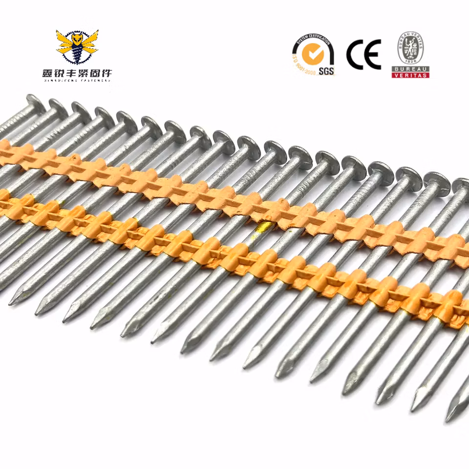 Xrf 21 Degree Plastic Collated Nails Framing Nails for Construction and Carpentry Industries