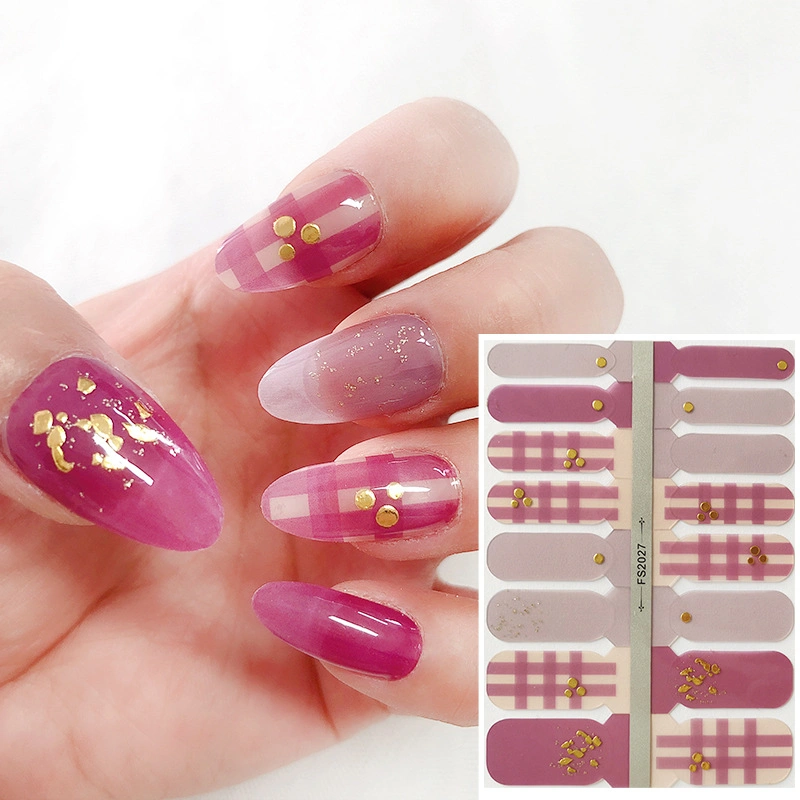 Newest Striped Color Nail Art Stickers