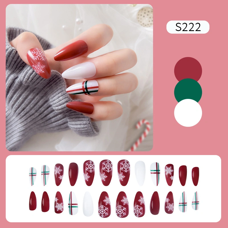 Christmas Design False Nails Press on Nails 24tips Per Pack