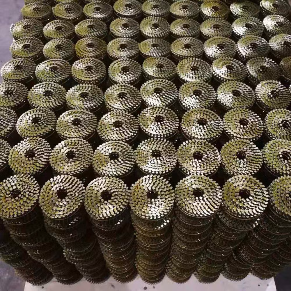 Yellow Copper Coil Roofing Nail for Sale