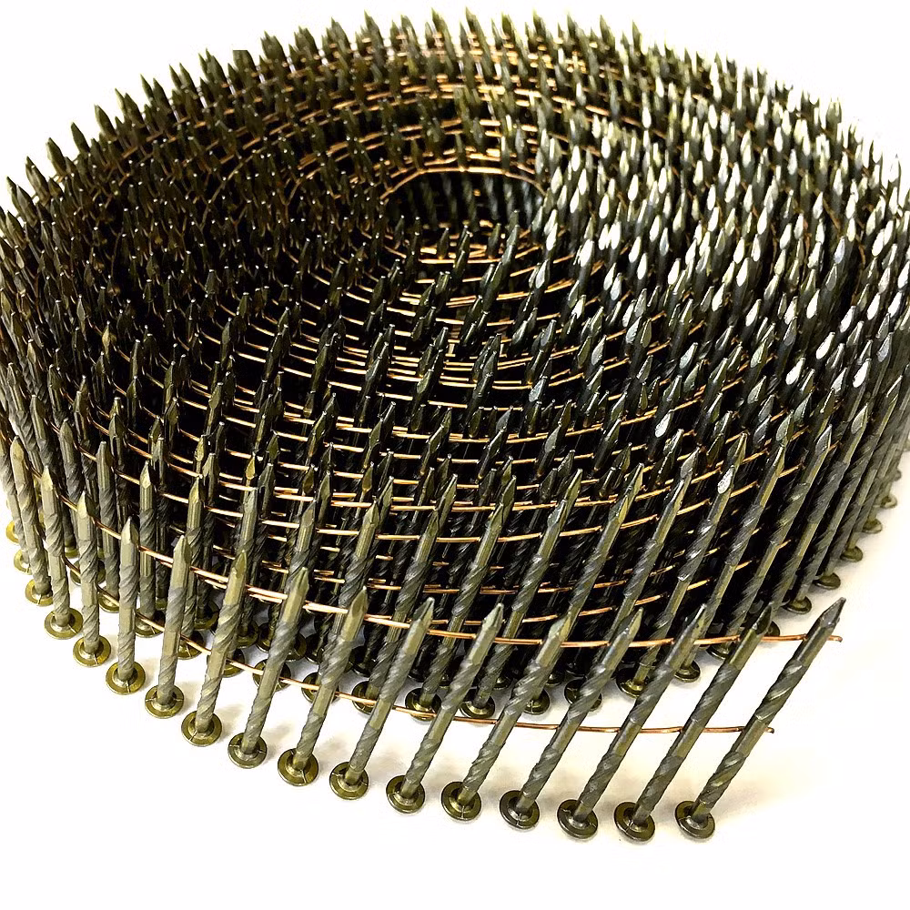 15 Degree Zinc Wire Coil Nails for Construction /Decoration /Packaging
