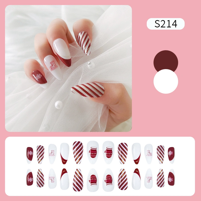 Christmas Design False Nails Press on Nails 24tips Per Pack