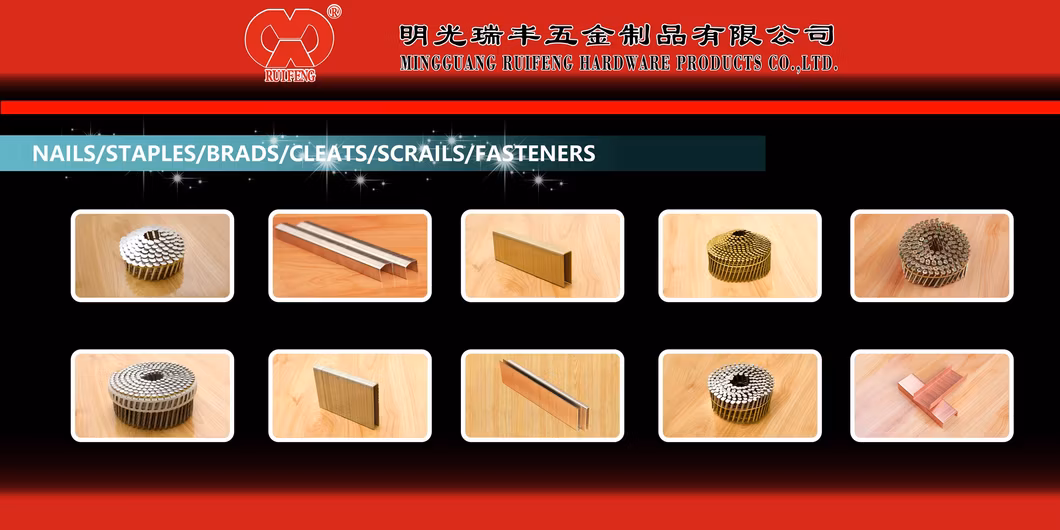 Corrugated Wave Nails - Mcf Series Pneumatic Gun Nails.